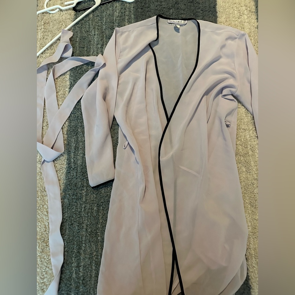Light purple see through robe